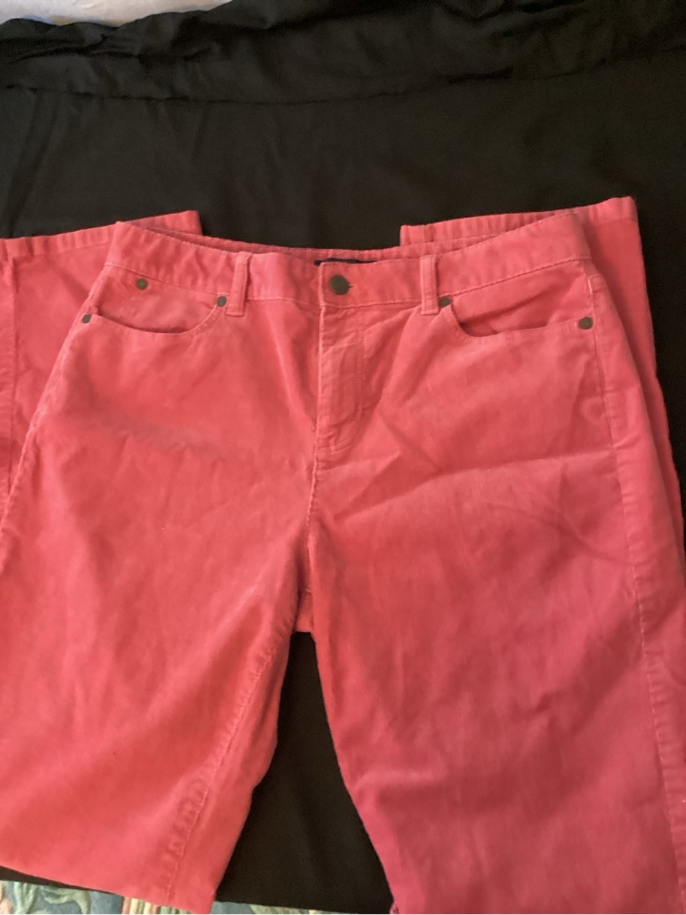 Talbot Women’s Dark Pink , Wider Straight-Leg Corduroy Jeans